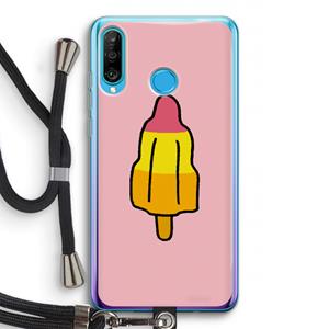 CaseCompany Raketijsje: Huawei P30 Lite Transparant Hoesje met koord