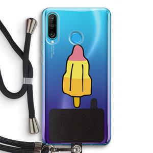 CaseCompany Raketijsje: Huawei P30 Lite Transparant Hoesje met koord