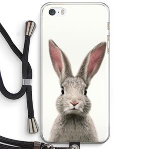 CaseCompany Daisy: iPhone 5 / 5S / SE Transparant Hoesje met koord