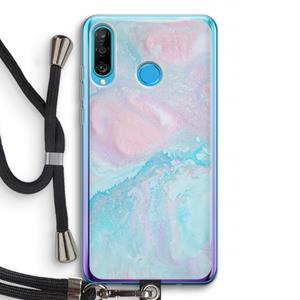 CaseCompany Fantasie pastel: Huawei P30 Lite Transparant Hoesje met koord