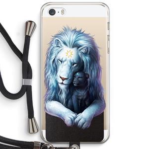 CaseCompany Child Of Light: iPhone 5 / 5S / SE Transparant Hoesje met koord