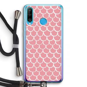 CaseCompany Dakpannetjes: Huawei P30 Lite Transparant Hoesje met koord