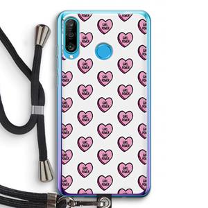CaseCompany GIRL POWER: Huawei P30 Lite Transparant Hoesje met koord