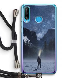 CaseCompany Wanderlust: Huawei P30 Lite Transparant Hoesje met koord