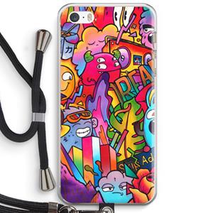 CaseCompany Dreams: iPhone 5 / 5S / SE Transparant Hoesje met koord