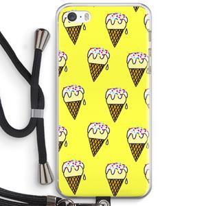 CaseCompany Isjes: iPhone 5 / 5S / SE Transparant Hoesje met koord