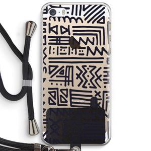CaseCompany Marrakech print: iPhone 5 / 5S / SE Transparant Hoesje met koord
