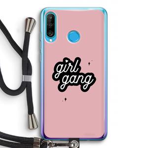 CaseCompany Girl Gang: Huawei P30 Lite Transparant Hoesje met koord