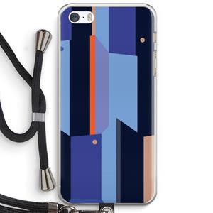 CaseCompany Gestalte 3: iPhone 5 / 5S / SE Transparant Hoesje met koord