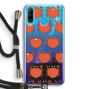 CaseCompany Krab: Huawei P30 Lite Transparant Hoesje met koord