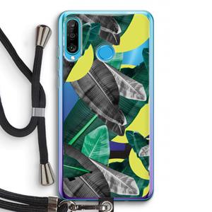 CaseCompany Fantasie jungle: Huawei P30 Lite Transparant Hoesje met koord