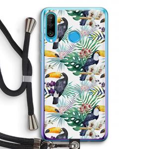 CaseCompany Tukans: Huawei P30 Lite Transparant Hoesje met koord