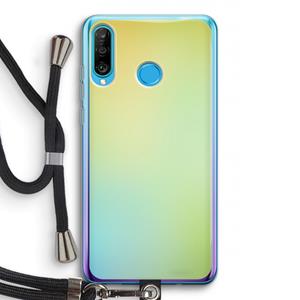 CaseCompany Minty mist pastel: Huawei P30 Lite Transparant Hoesje met koord