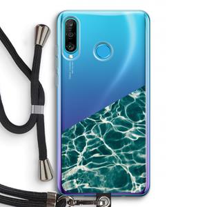 CaseCompany Weerkaatsing water: Huawei P30 Lite Transparant Hoesje met koord