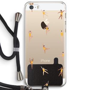 CaseCompany Dans #2: iPhone 5 / 5S / SE Transparant Hoesje met koord