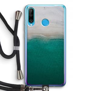 CaseCompany Stranded: Huawei P30 Lite Transparant Hoesje met koord