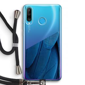 CaseCompany Pauw: Huawei P30 Lite Transparant Hoesje met koord