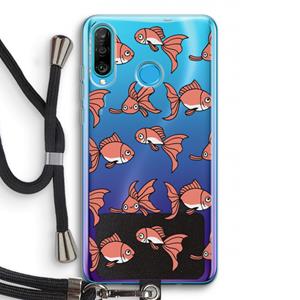 CaseCompany Blub: Huawei P30 Lite Transparant Hoesje met koord
