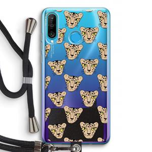 CaseCompany Tijger: Huawei P30 Lite Transparant Hoesje met koord