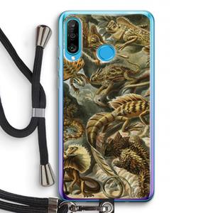 CaseCompany Haeckel Lacertilia: Huawei P30 Lite Transparant Hoesje met koord