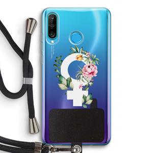 CaseCompany Venus: Huawei P30 Lite Transparant Hoesje met koord
