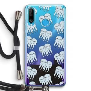 CaseCompany Octopussen: Huawei P30 Lite Transparant Hoesje met koord