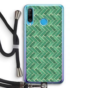 CaseCompany Moroccan tiles 2: Huawei P30 Lite Transparant Hoesje met koord