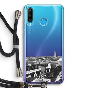 CaseCompany Marrakech Skyline : Huawei P30 Lite Transparant Hoesje met koord