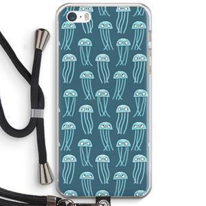 CaseCompany Kwallie: iPhone 5 / 5S / SE Transparant Hoesje met koord