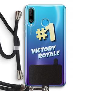 CaseCompany Victory Royale: Huawei P30 Lite Transparant Hoesje met koord