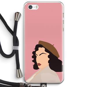 CaseCompany Confidence: iPhone 5 / 5S / SE Transparant Hoesje met koord