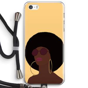 CaseCompany Golden hour: iPhone 5 / 5S / SE Transparant Hoesje met koord