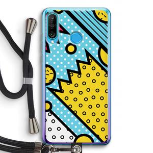 CaseCompany Pop Art #1: Huawei P30 Lite Transparant Hoesje met koord