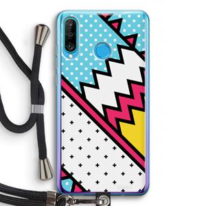 CaseCompany Pop Art #2: Huawei P30 Lite Transparant Hoesje met koord
