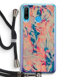 CaseCompany Alone: Huawei P30 Lite Transparant Hoesje met koord