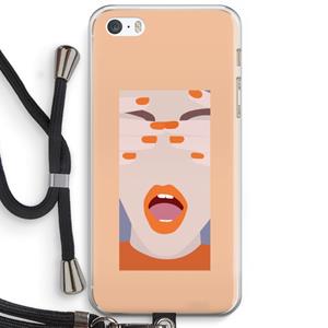 CaseCompany Surprise: iPhone 5 / 5S / SE Transparant Hoesje met koord