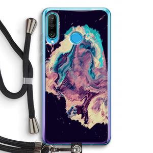 CaseCompany Cosmic Silence: Huawei P30 Lite Transparant Hoesje met koord