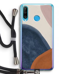 CaseCompany Geo #1: Huawei P30 Lite Transparant Hoesje met koord