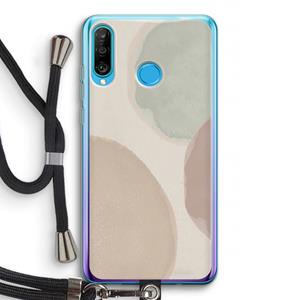CaseCompany Geo #8: Huawei P30 Lite Transparant Hoesje met koord