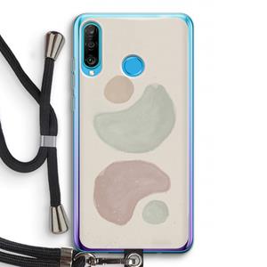 CaseCompany Geo #10: Huawei P30 Lite Transparant Hoesje met koord