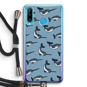CaseCompany Narwhal: Huawei P30 Lite Transparant Hoesje met koord