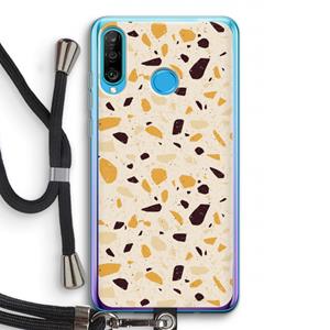 CaseCompany Terrazzo N°13: Huawei P30 Lite Transparant Hoesje met koord