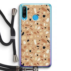 CaseCompany Terrazzo N°17: Huawei P30 Lite Transparant Hoesje met koord