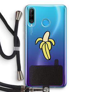 CaseCompany Banana: Huawei P30 Lite Transparant Hoesje met koord
