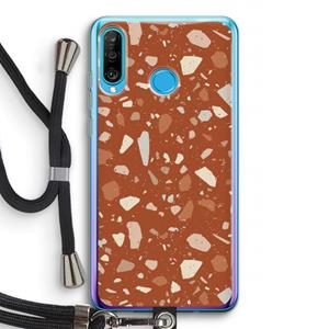 CaseCompany Terrazzo N°22: Huawei P30 Lite Transparant Hoesje met koord