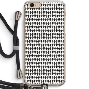 CaseCompany Crazy shapes: iPhone 6 / 6S Transparant Hoesje met koord