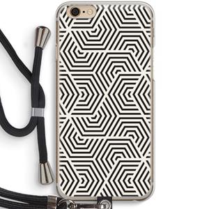 CaseCompany Magic pattern: iPhone 6 / 6S Transparant Hoesje met koord