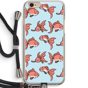 CaseCompany Blub: iPhone 6 / 6S Transparant Hoesje met koord