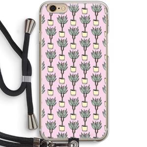 CaseCompany Boompje: iPhone 6 / 6S Transparant Hoesje met koord