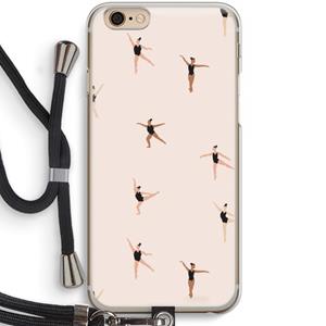 CaseCompany Dancing #1: iPhone 6 / 6S Transparant Hoesje met koord